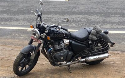 Royal Enfield Super Meteor 650 in production form spotted