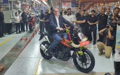 Bajaj rolls out 1 millionth KTM motorcycle from Chakan plant